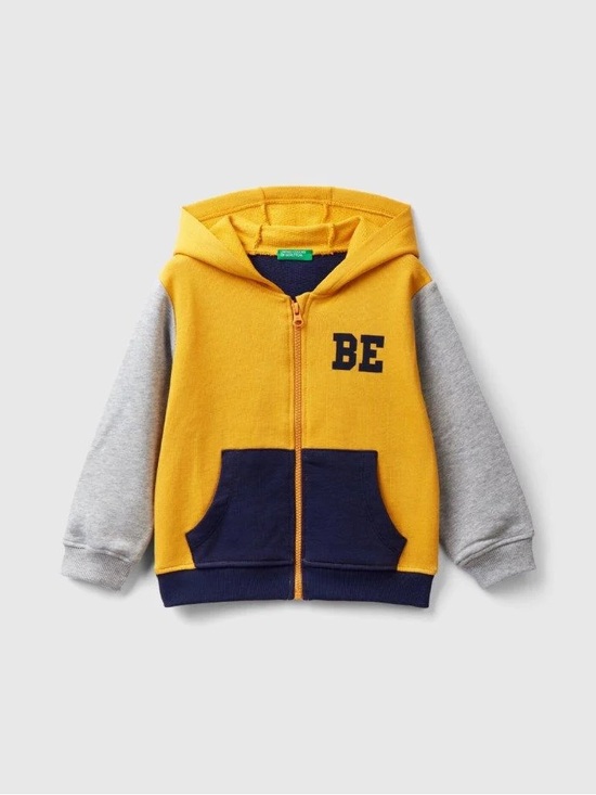 United Colors Of Benetton Other - United Colors of Benetton Kids Colorblock Zip Hoodie 3-4Y 104cm